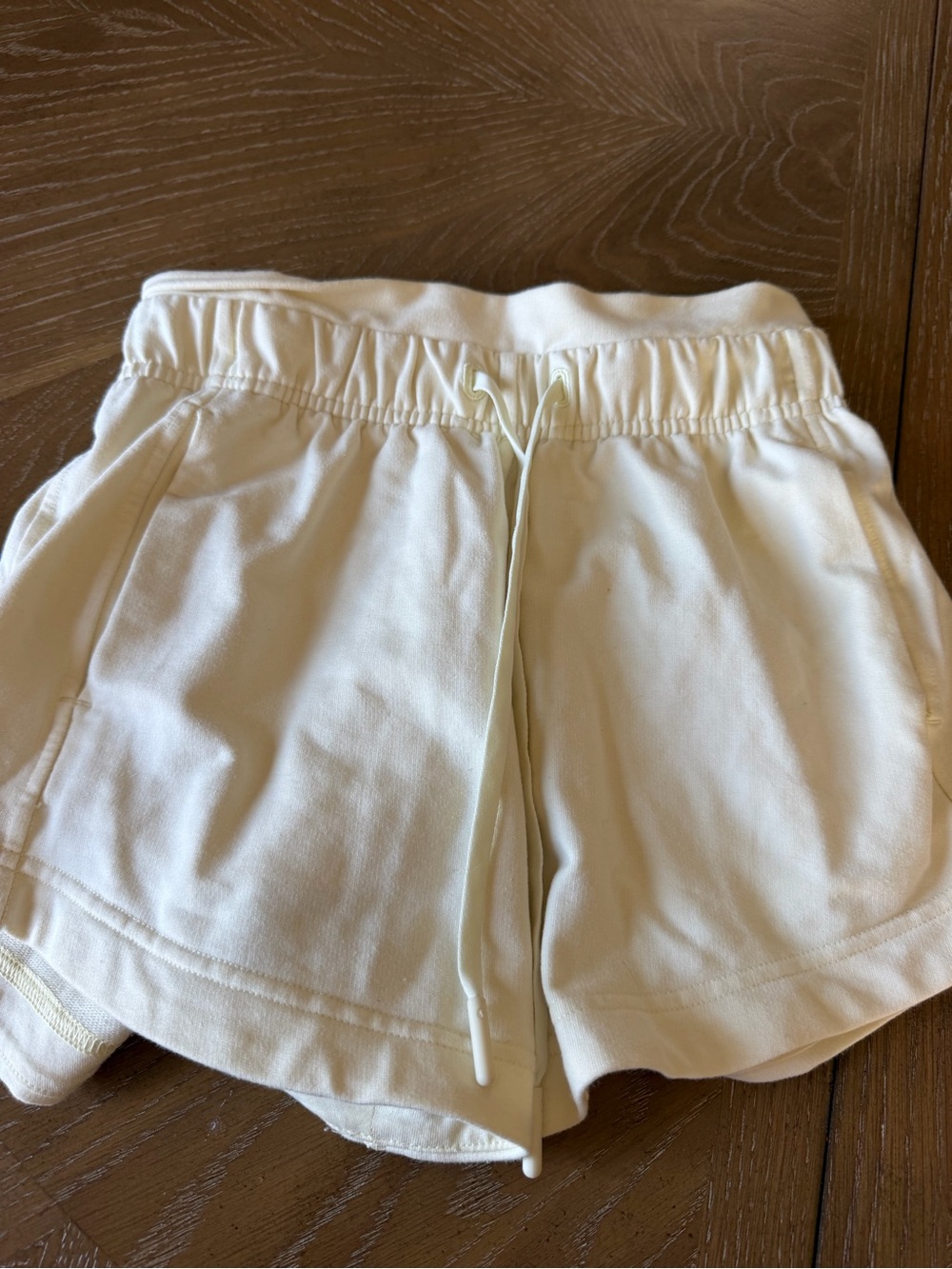 lululemon athletica Cream Athletic Drawstring Shorts